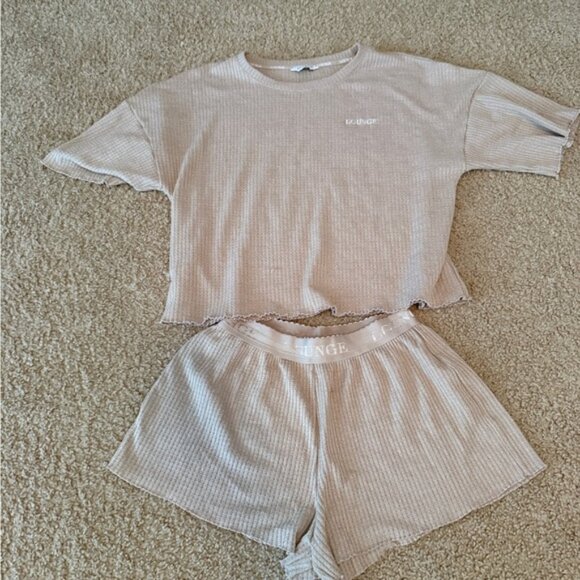 Beige Pajama Set - Picture 1 of 7
